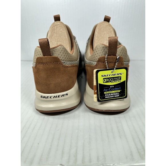 Size 9.5 Skechers Mens Relaxed Fit Fletch- Oxley Shoe 205078 TPE (Taupe- Medium) main image 8